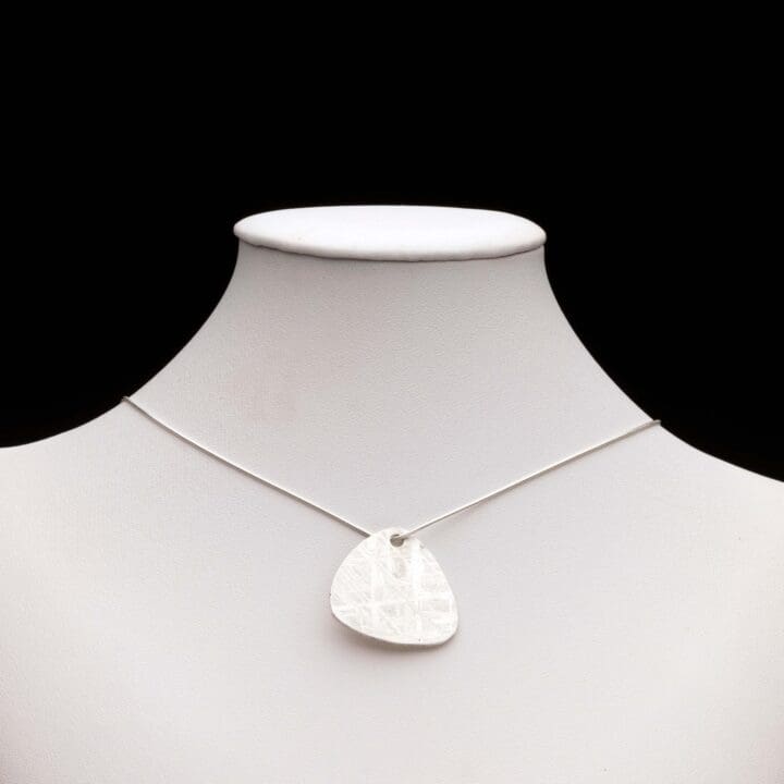 Meteorite Guitar Pick Pendant
