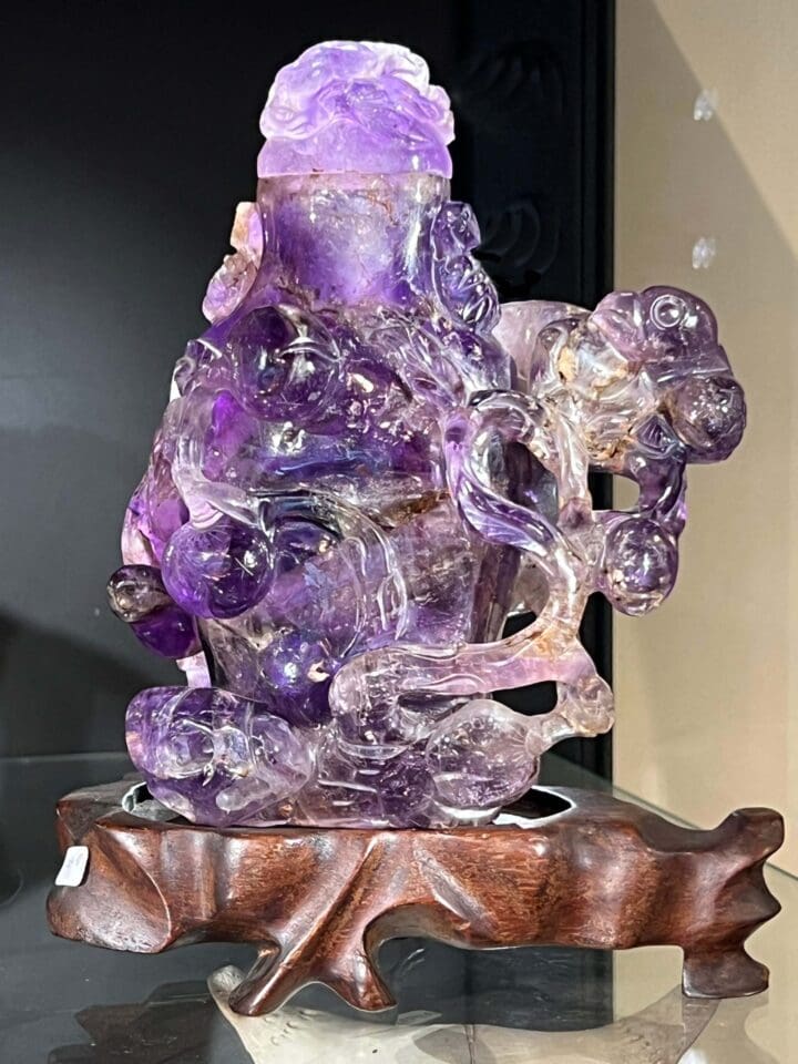 Amethyst Sculptural Bottle - Image 2