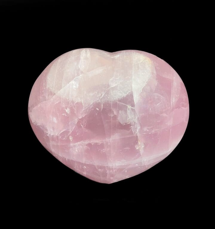 Rose Quartz Heart From Madagascar // 7.5 Lb.