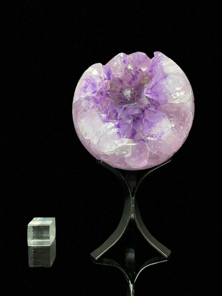 Hand-Carved Amethyst Sphere From Brazil // 5.01 Lb. - Image 3