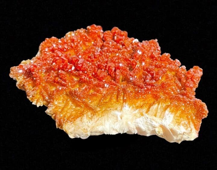 Vanadinite on Barite from Morocco // 412 Grams