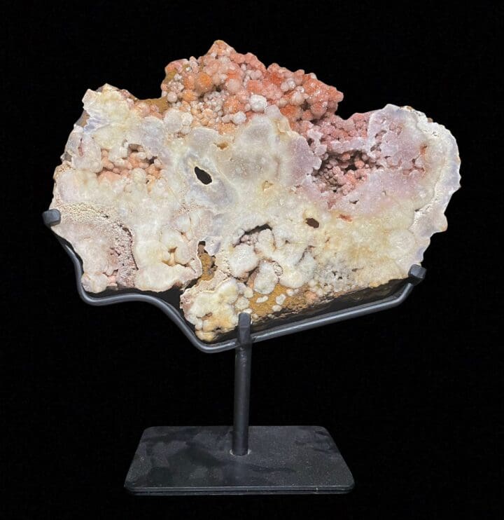 Pink Amethyst on Custom Metal Stand // 11.5 Lb.