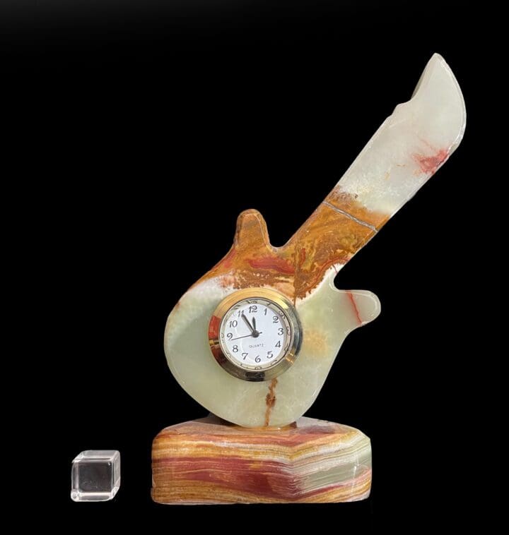 Banded Onyx Guitar Clock - Image 2