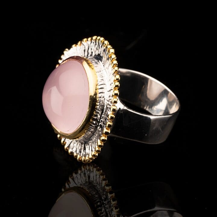 Rose Quartz Ring // Size 7 - Image 2