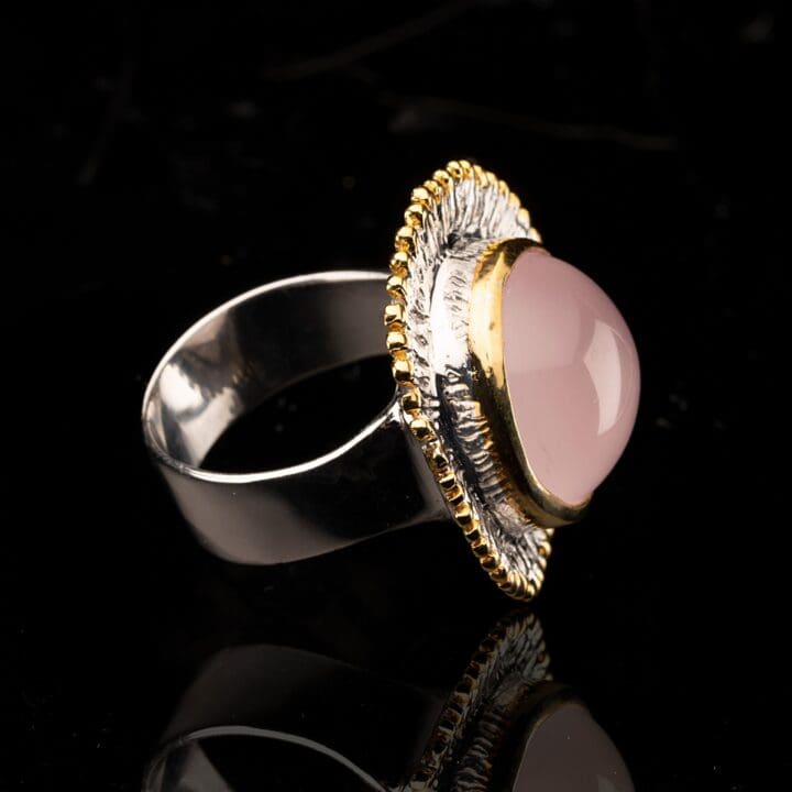 Rose Quartz Ring // Size 7 - Image 3
