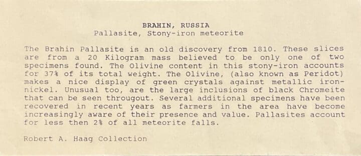 Brahin Meteorite // 24 Grams - Image 4