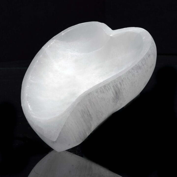 Selenite Heart Bowl - Image 3