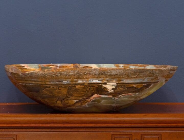 Banded Onyx Freeform Bowl // 19.5 Lb. // Ver. 1 - Image 2