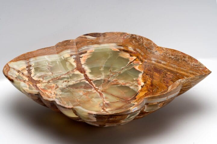 Banded Onyx Freeform Bowl // 19.5 Lb. // Ver. 1