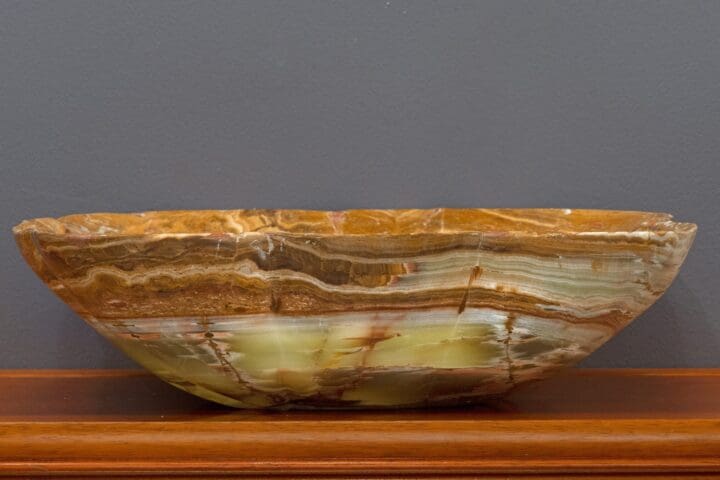 Banded Onyx Freeform Bowl // 19.5 Lb. // Ver. 2 - Image 2