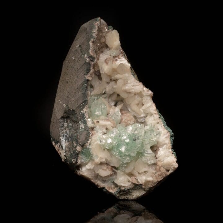 Green Apophyllite and Stilbite on Red Heulandite // 1.73 Lb. - Image 2