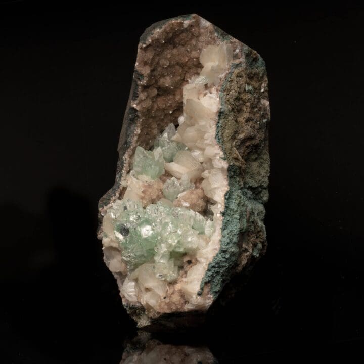 Green Apophyllite and Stilbite on Red Heulandite // 1.73 Lb. - Image 3