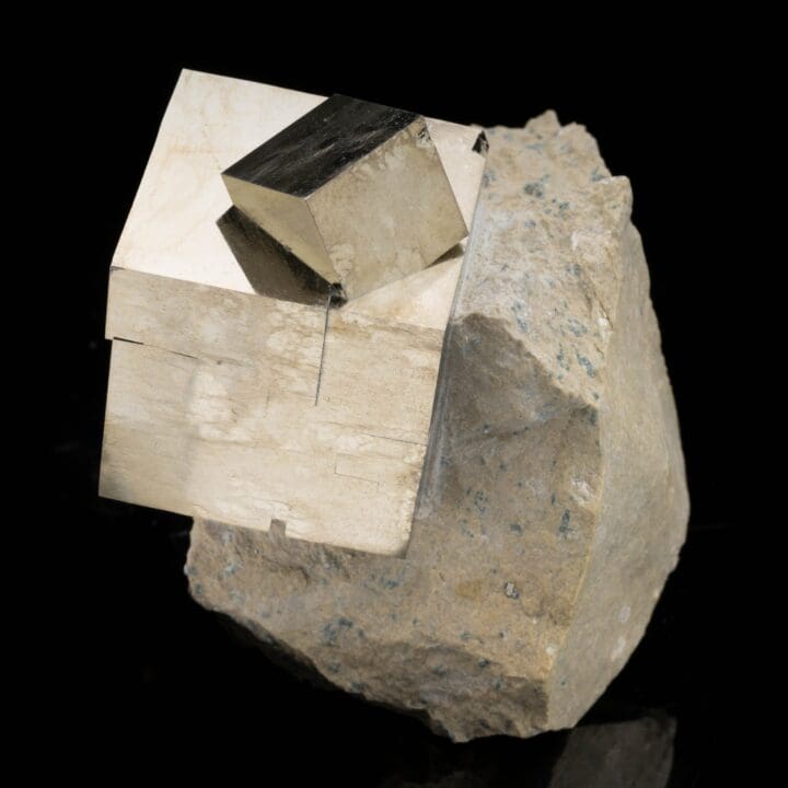 Spanish Pyrite Cubes on Basalt Matrix // 1.54 Lb. - Image 2