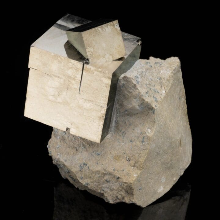 Spanish Pyrite Cubes on Basalt Matrix // 1.54 Lb. - Image 3