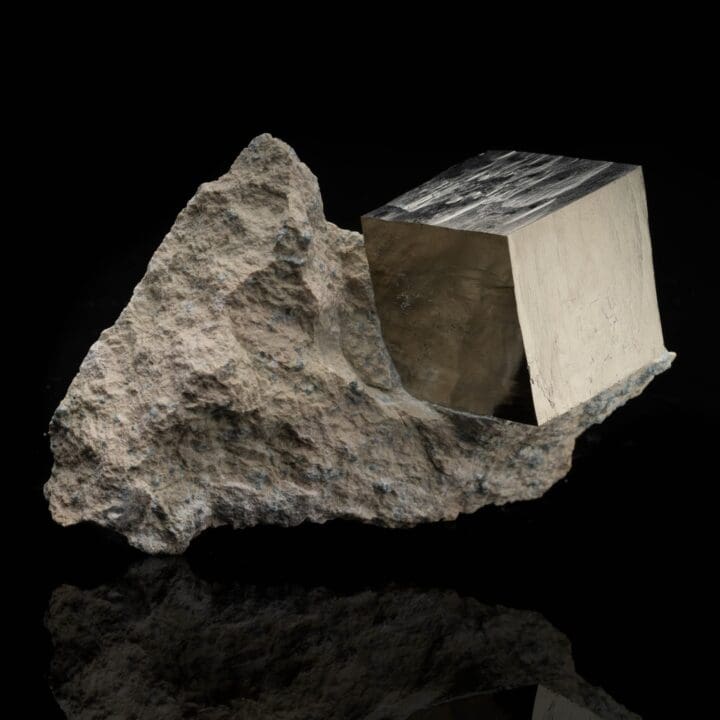 Spanish Pyrite Cube on Basalt Matrix // 1.39 Lb. - Image 3