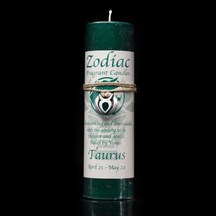 Taurus Zodiac Pendant Candle