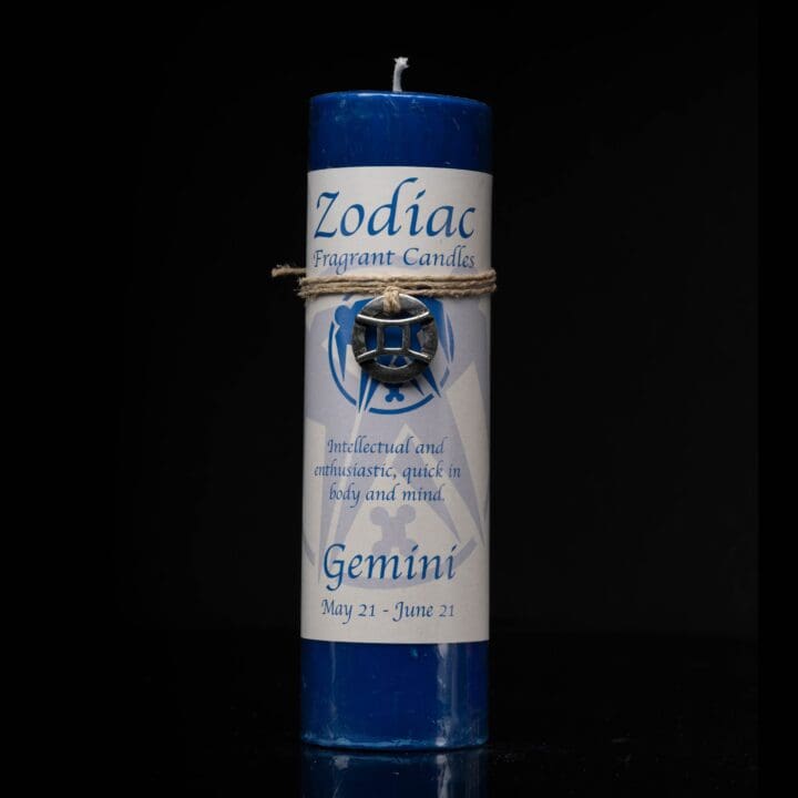 Gemini Zodiac Pendant Candle