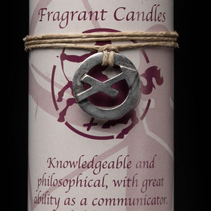Sagittarius Zodiac Pendant Candle - Image 2