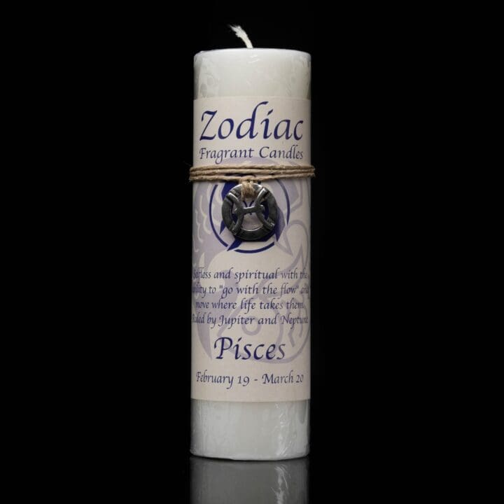 Pisces Zodiac Pendant Candle
