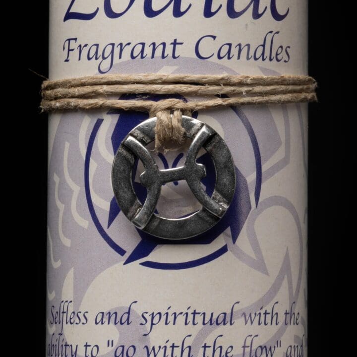 Pisces Zodiac Pendant Candle - Image 2