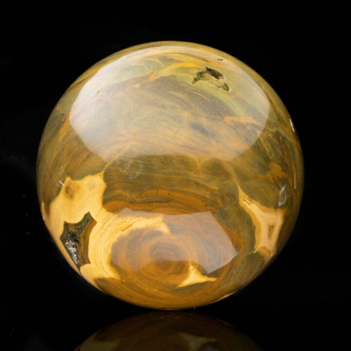Hand-Carved Orbicular Jasper Sphere // 3.96 Lb. - Image 2