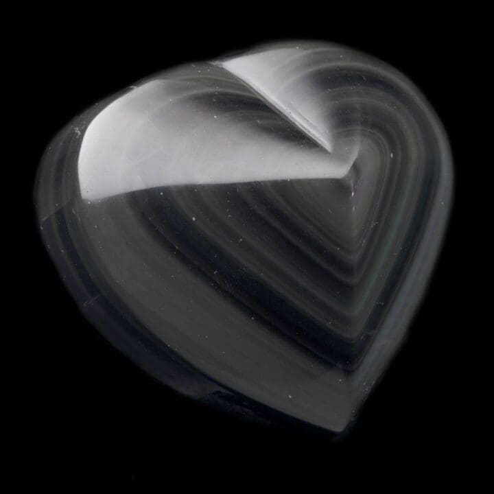 Hand-Carved Rainbow Obsidian Heart // 422 Grams - Image 2