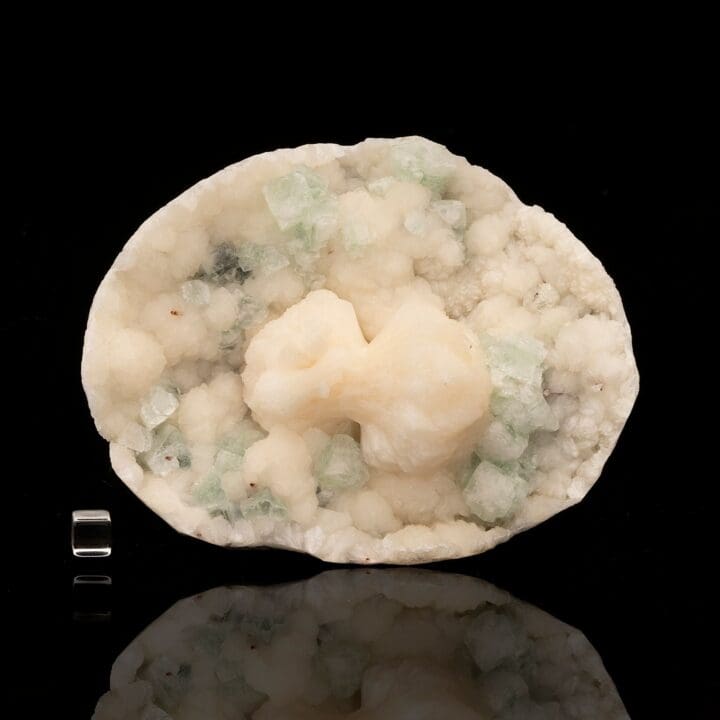 Stilbite Bowtie on Green Apophyllite and Stilbite Matrix - Image 3