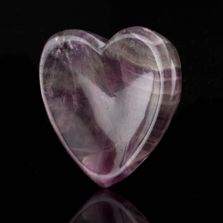 Purple Fluorite Heart Dish // 158 Grams - Image 3