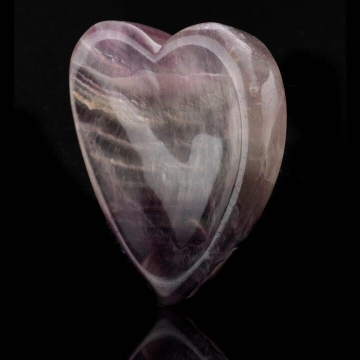 Purple Fluorite Heart Dish // 127 Grams - Image 2