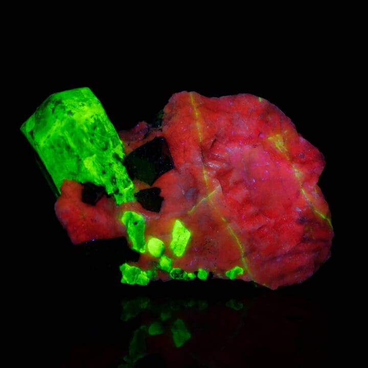 Willemite and Franklinite on Calcite // 195 Grams - Image 5