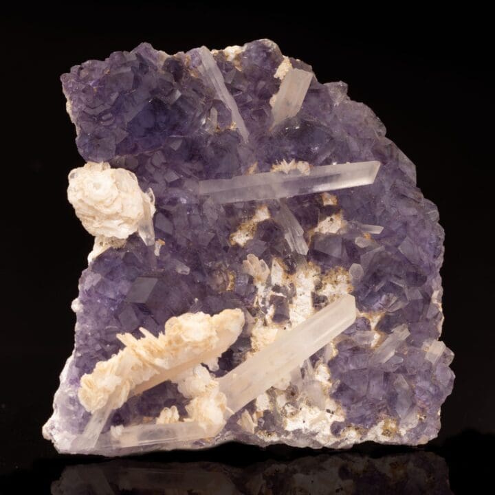 Purple Fluorite With Quartz and Calcite // 228 Grams - Image 2