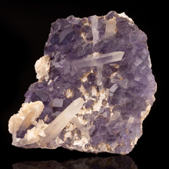 Purple Fluorite With Quartz and Calcite // 228 Grams - Image 3