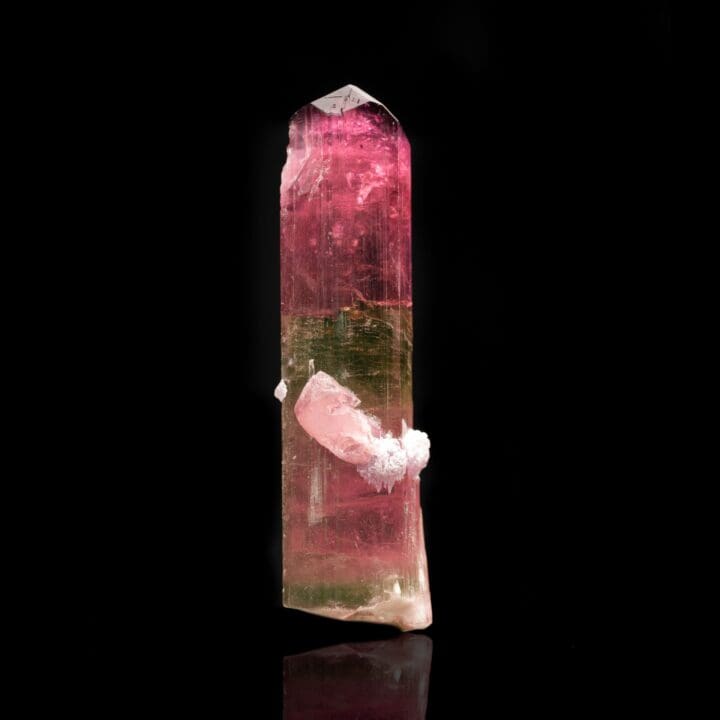 Double Terminated Watermelon Tourmaline With Lepidolite // 58.56 Grams - Image 3