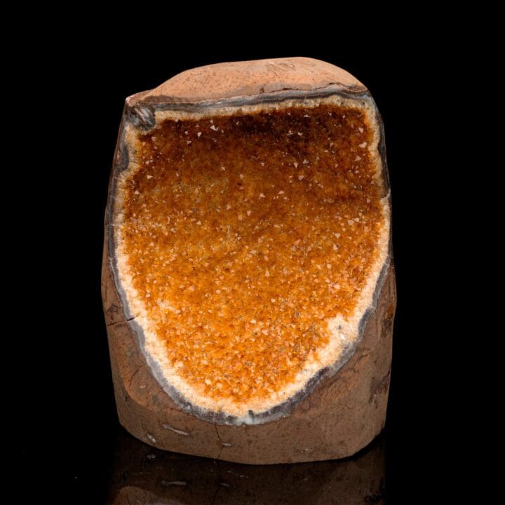 Citrine Geode From Uruguay // 4.14 Lb.