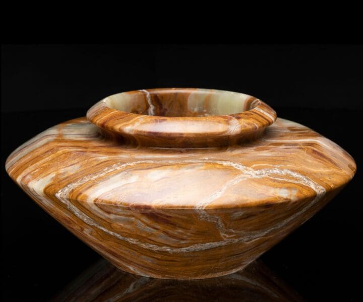 Banded Onyx Flowerpot // 15.5 Lb. - Image 2