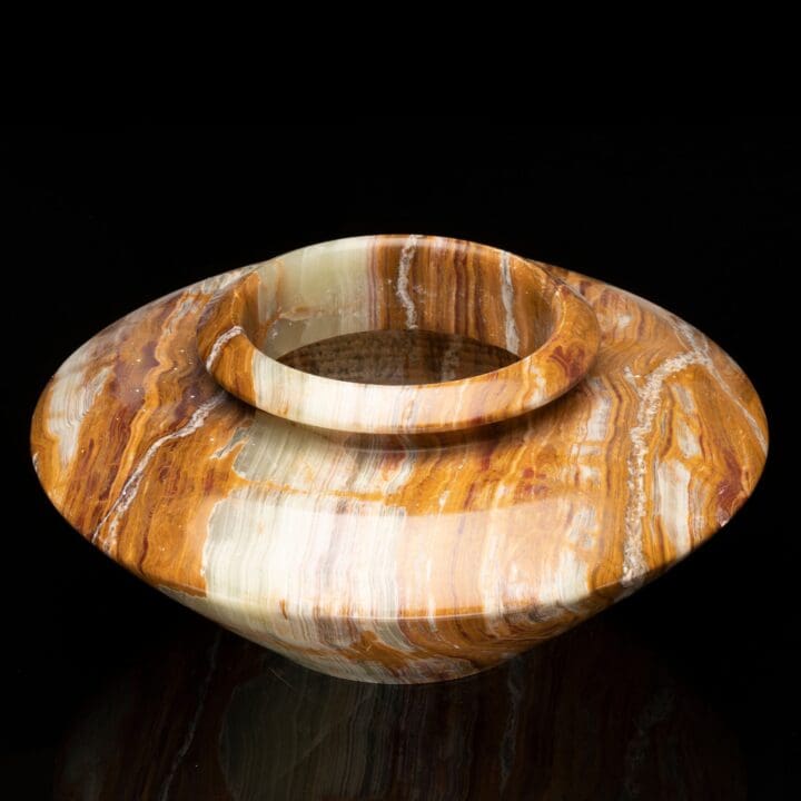 Banded Onyx Flowerpot // 15.5 Lb. - Image 3