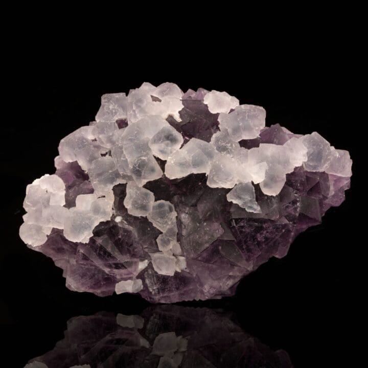 Fluorite on Purple Fluorite // 1.30 Lb.