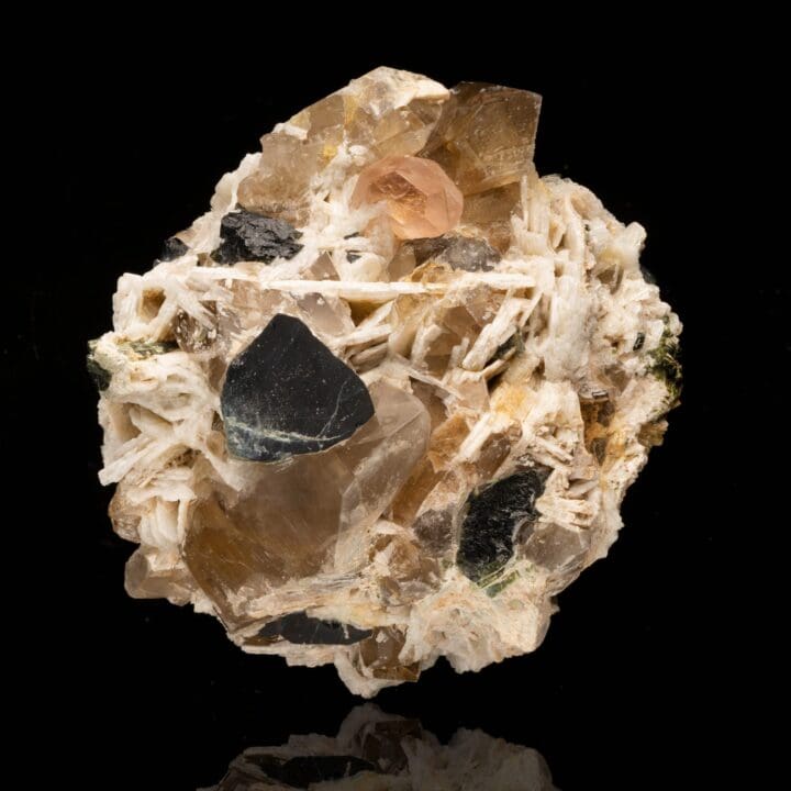 Morganite with Topaz and Schorl  on Albite // 4.08 Lb. - Image 3