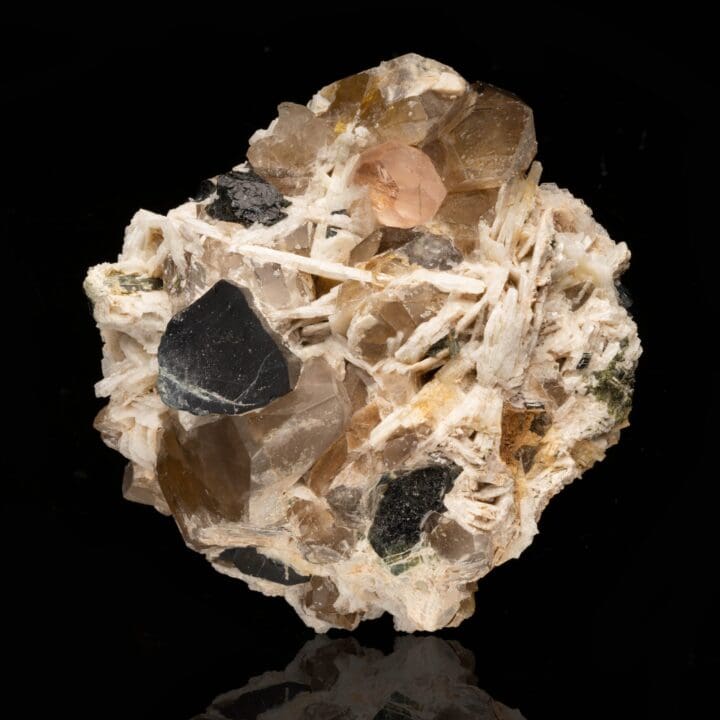 Morganite with Topaz and Schorl  on Albite // 4.08 Lb. - Image 2
