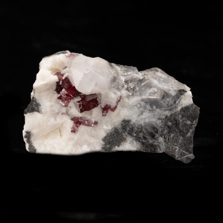 Cinnabar With Quartz From China