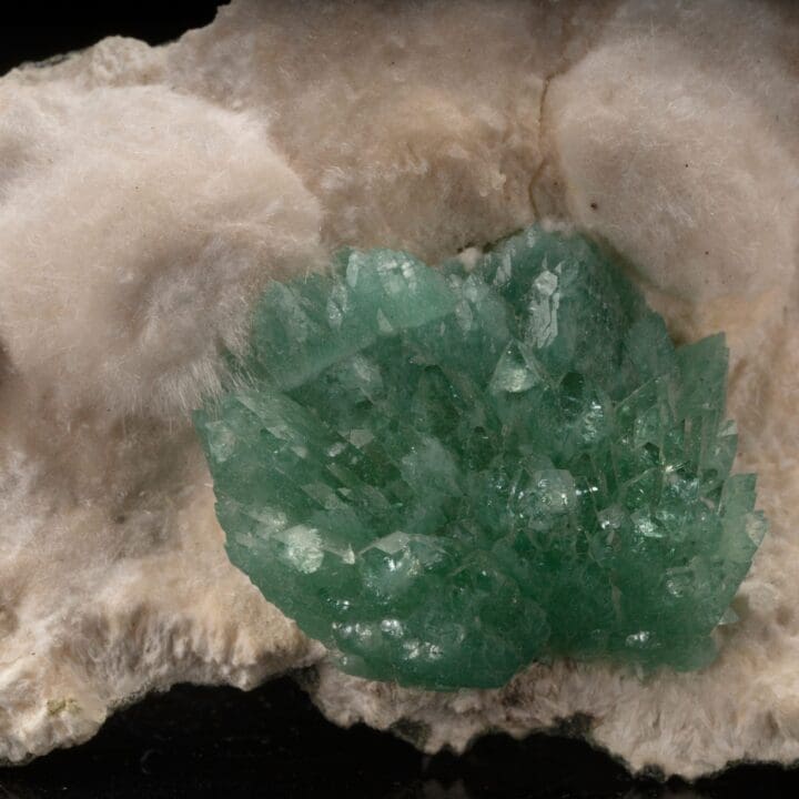 Green Apophyllite on Okenite // 447 Grams - Image 5