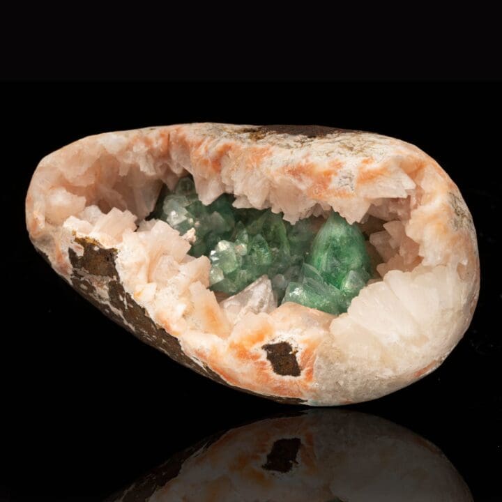 Green Apophyllite in Stilbite Vug From India // 1.75 Lb. - Image 2