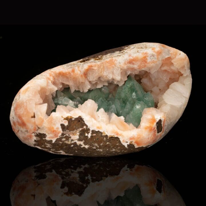Green Apophyllite in Stilbite Vug From India // 1.75 Lb. - Image 3