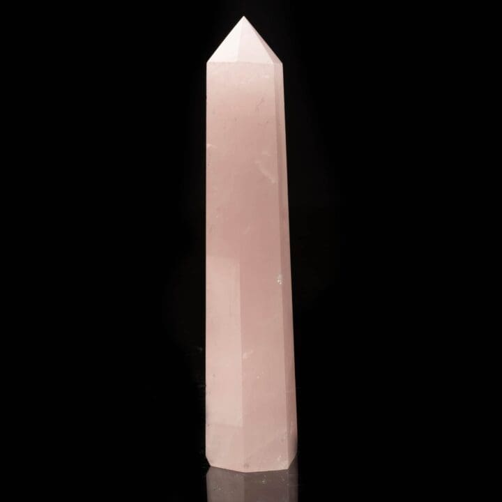 Rose Quartz Tower // 8-3/8" Tall