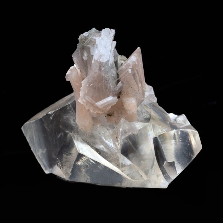 Calcite With Stilbite and Green Heulandite From India - Image 3