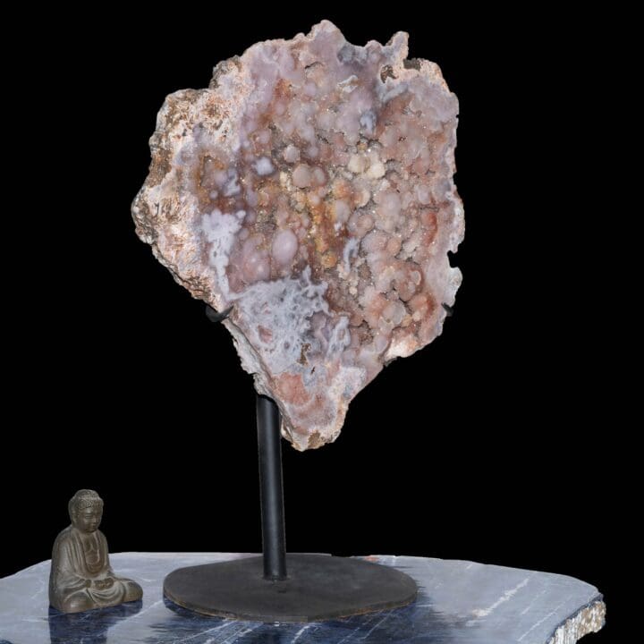 Pink Amethyst Geode Slice From Brazil on Custom Stand // 51.5 Lb. - Image 2