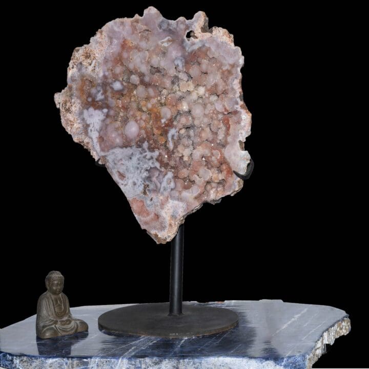Pink Amethyst Geode Slice From Brazil on Custom Stand // 51.5 Lb. - Image 3