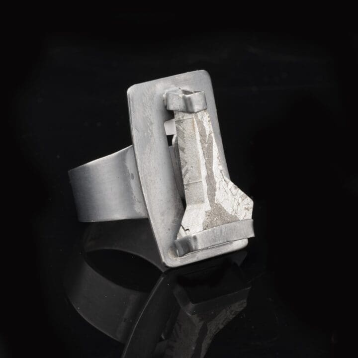 Muonionalusta Adjustable Meteorite Saddle Ring II