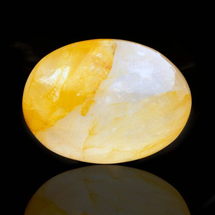 Tangerine Quartz Palm Stone