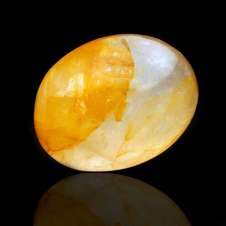 Tangerine Quartz Palm Stone - Image 2